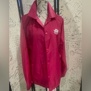 Vans Burgundy Windbreaker with Logo